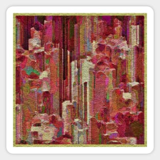 Textured Cityscape Sticker